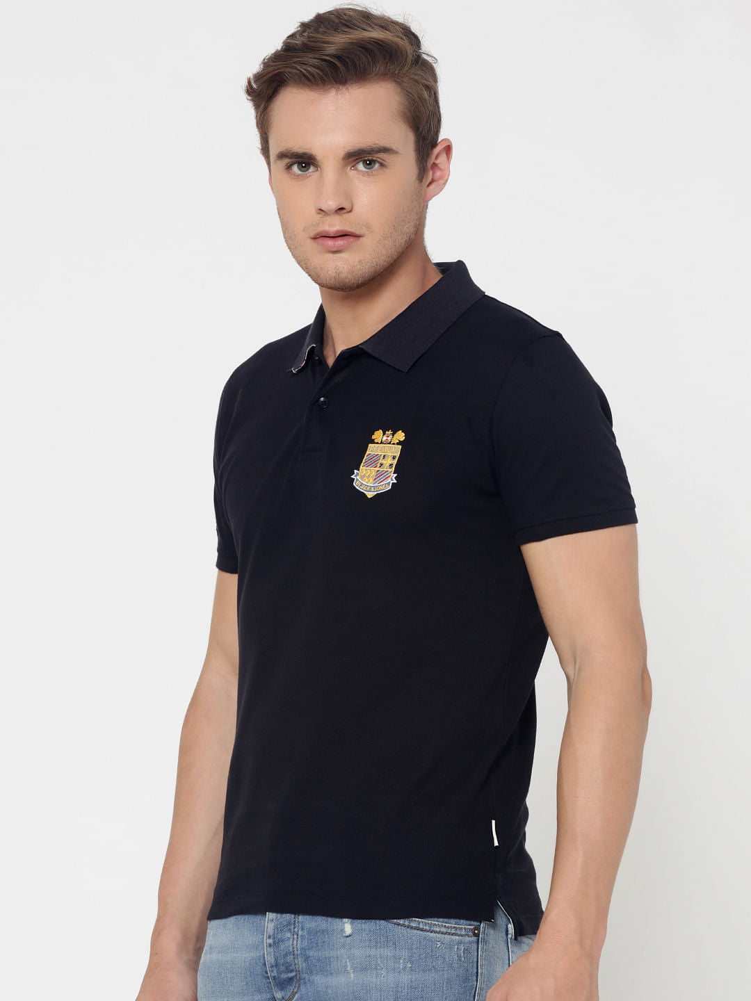 Black Logo Polo T-Shirt