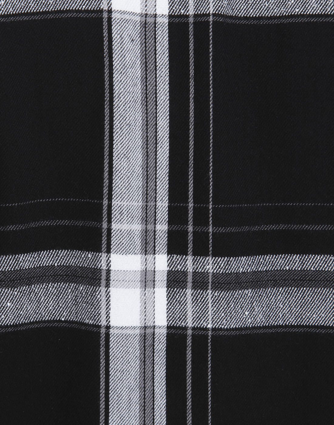 Black Check Slim Fit Shirt