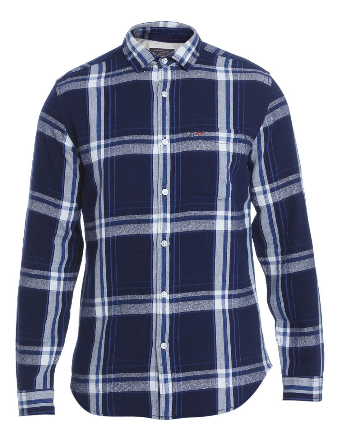 Blue Check Slim Fit Shirt