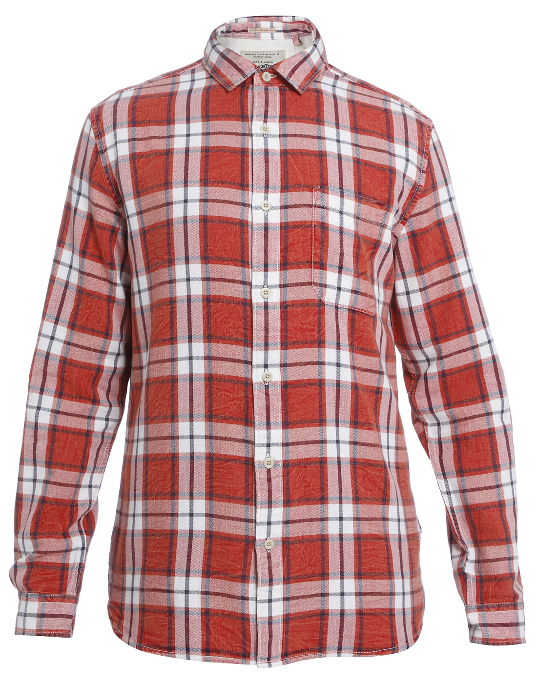 Red Check Slim Fit Shirt