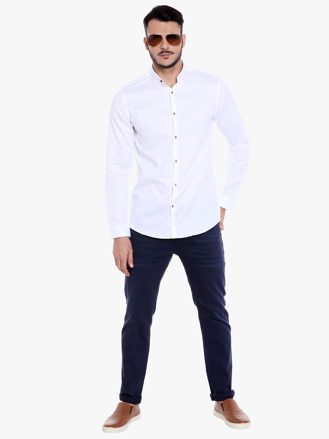 White Slim Fit Shirt