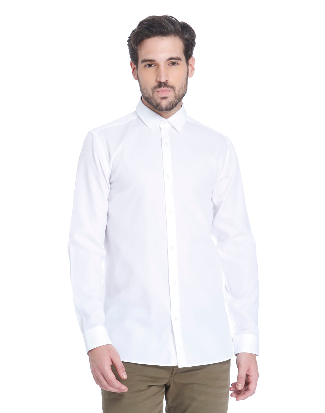 White Slim Fit Shirt
