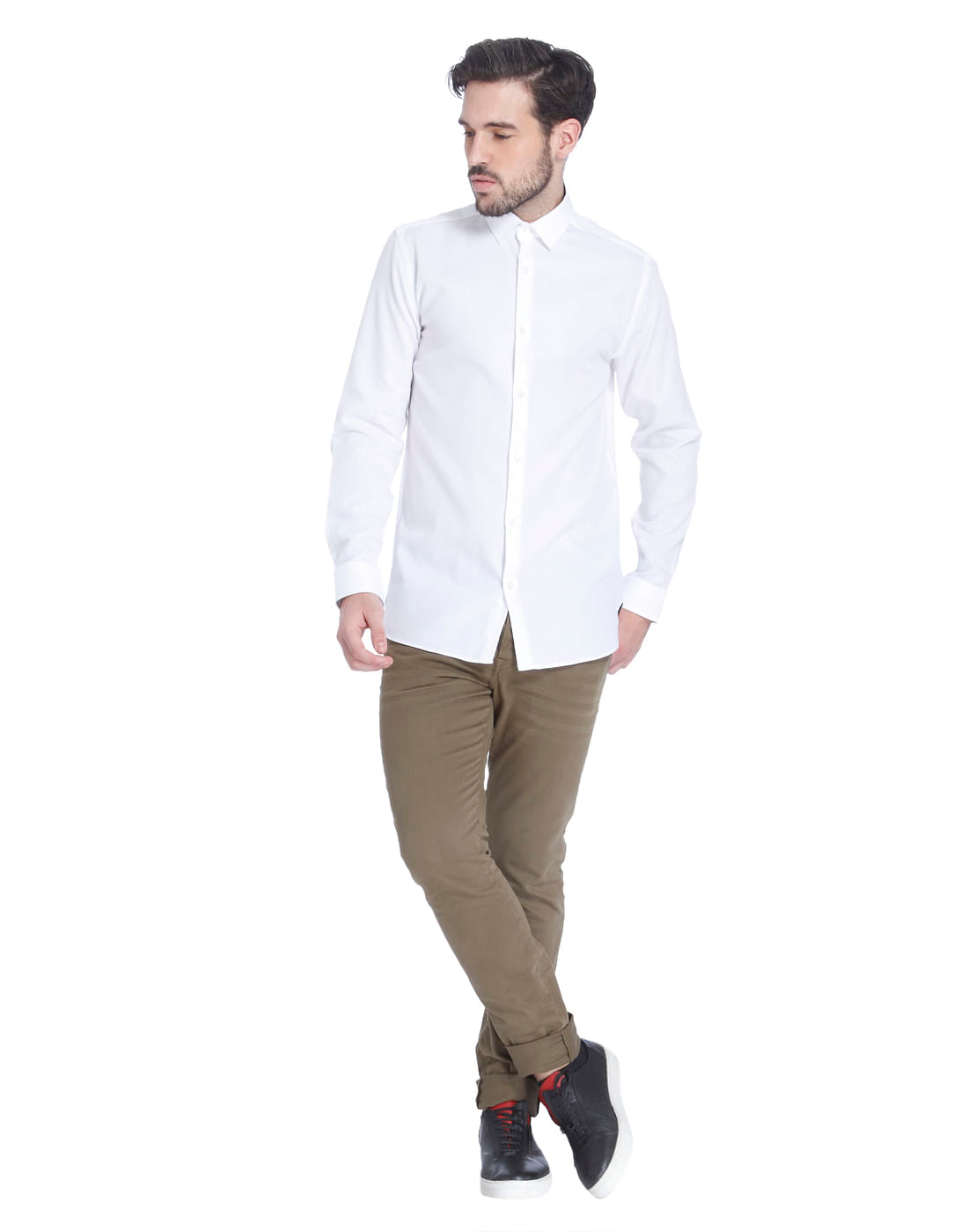 White Slim Fit Shirt