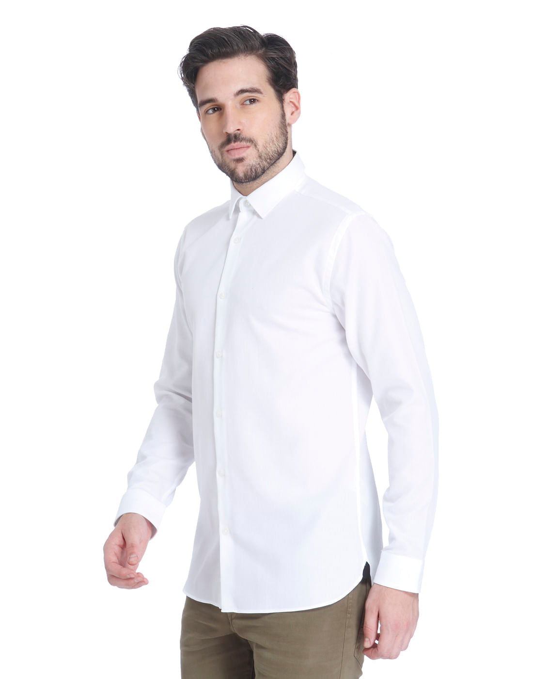 White Slim Fit Shirt