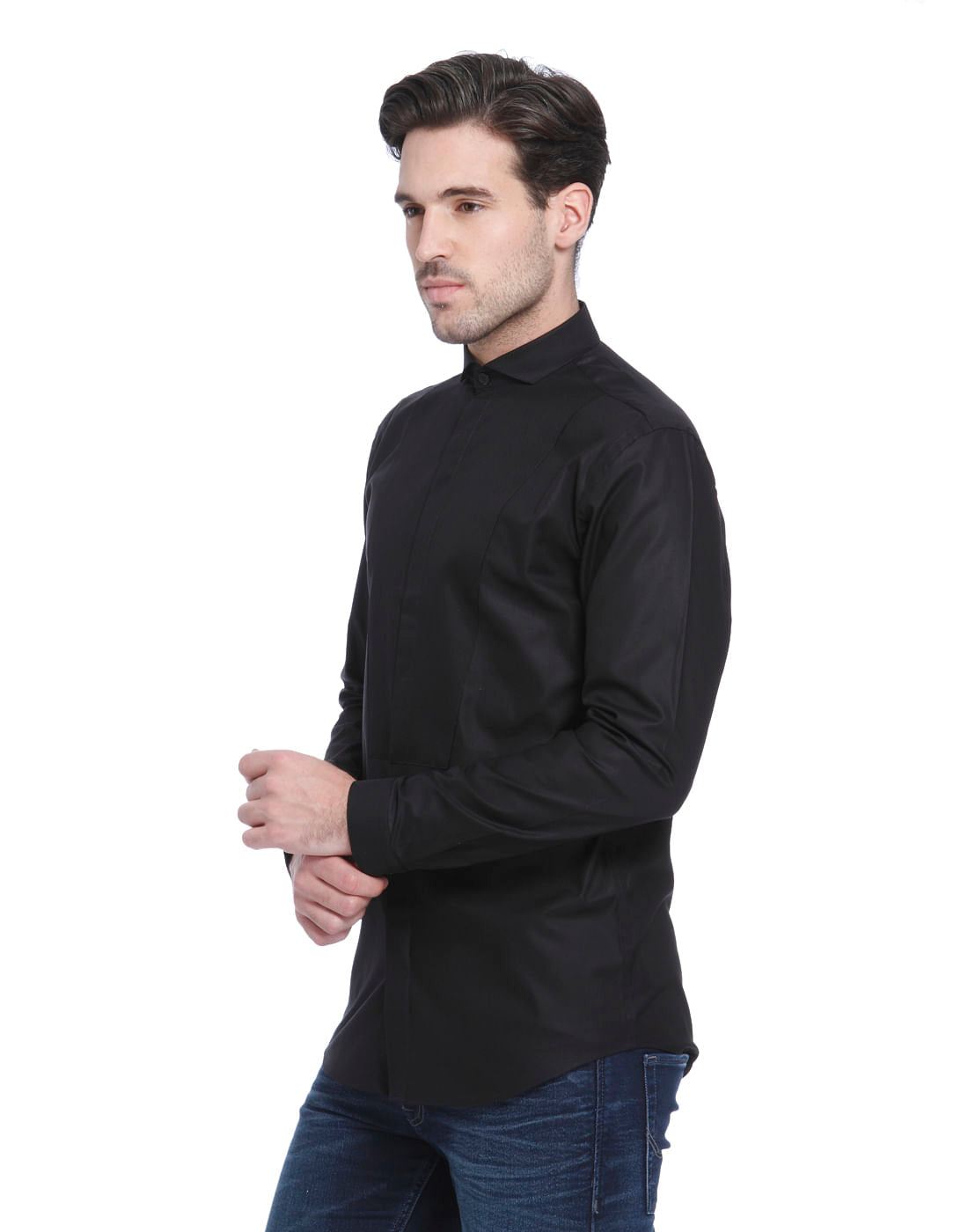 Black Slim Fit Shirt