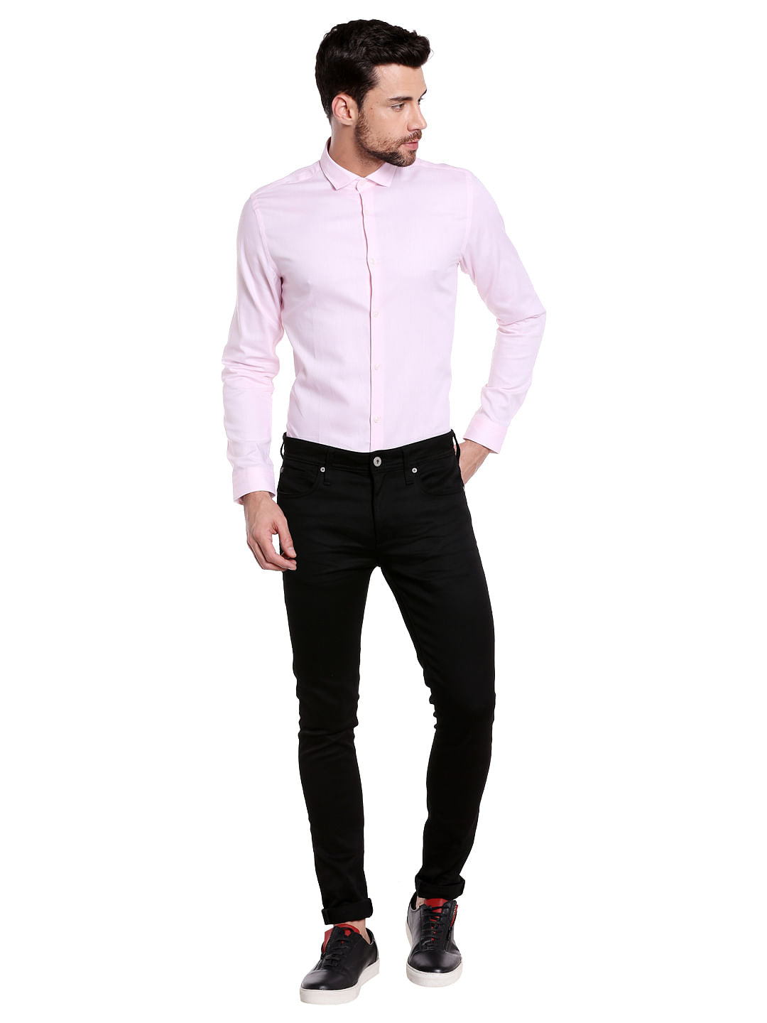 Pink Slim Fit Shirt