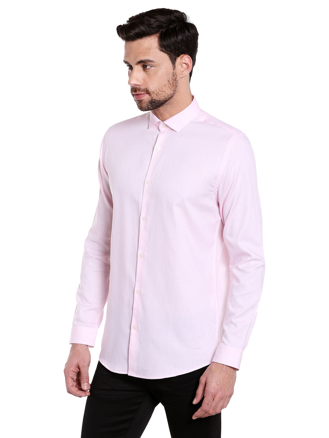 Pink Slim Fit Shirt