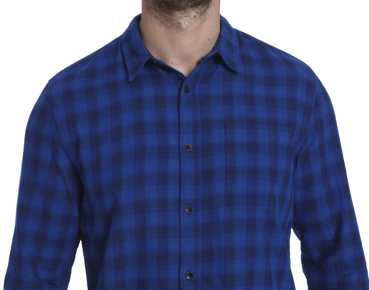 Blue Check Slim Fit Shirt
