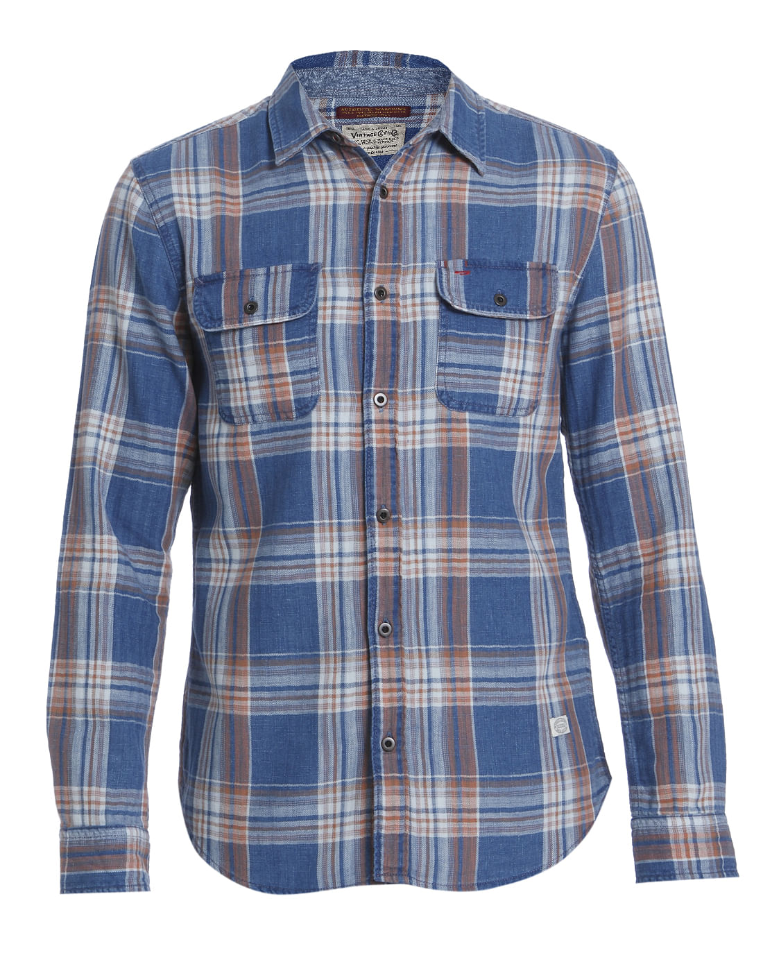 Blue Check Slim Fit Shirt