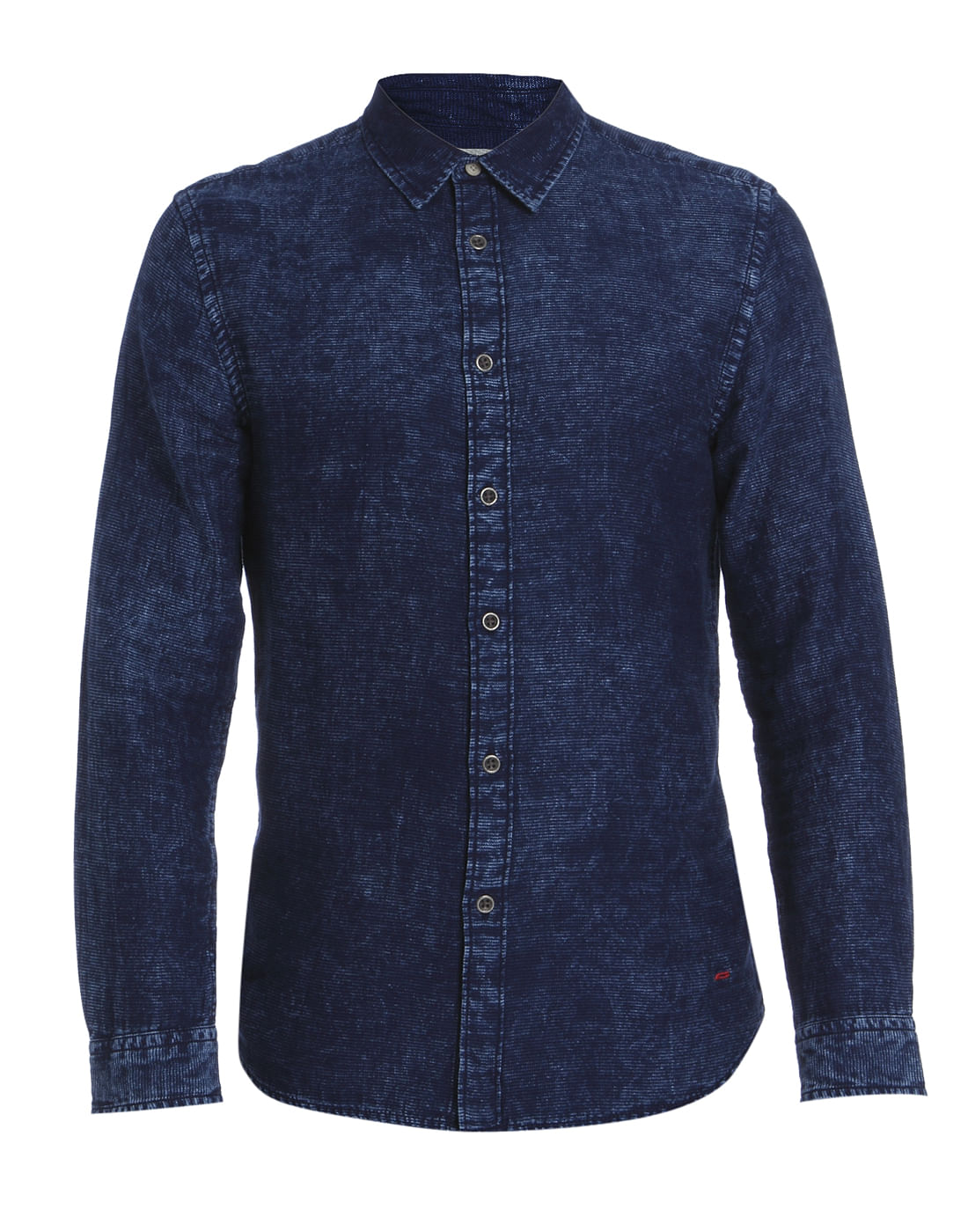 Blue Denim Slim Fit Shirt