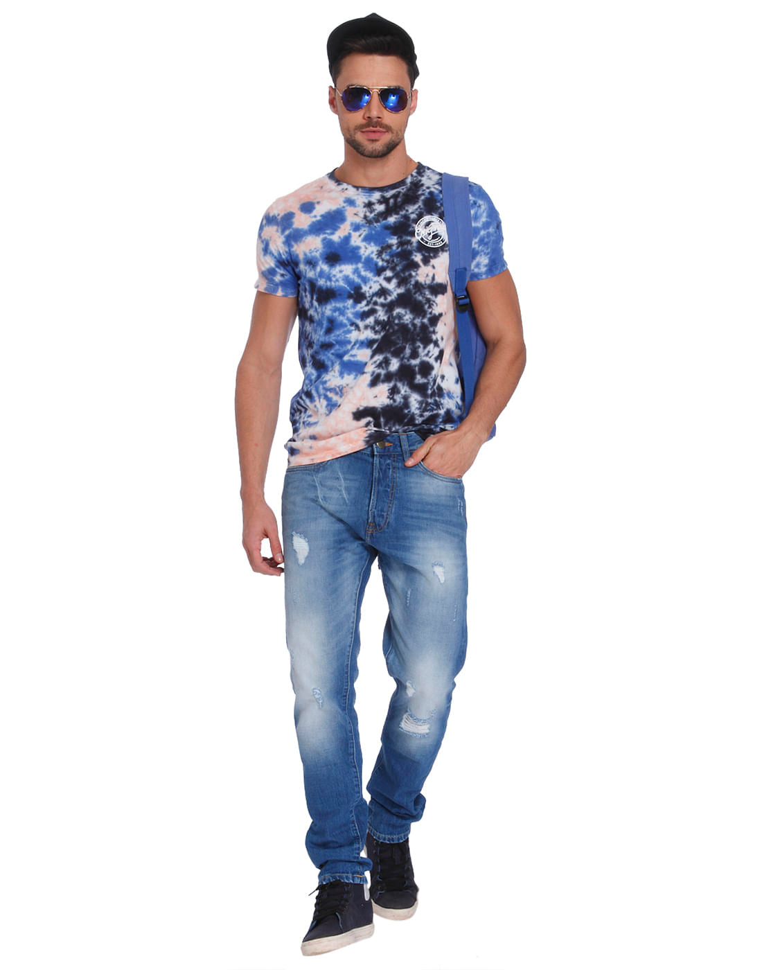Blue Low Rise Slim Fit Jeans