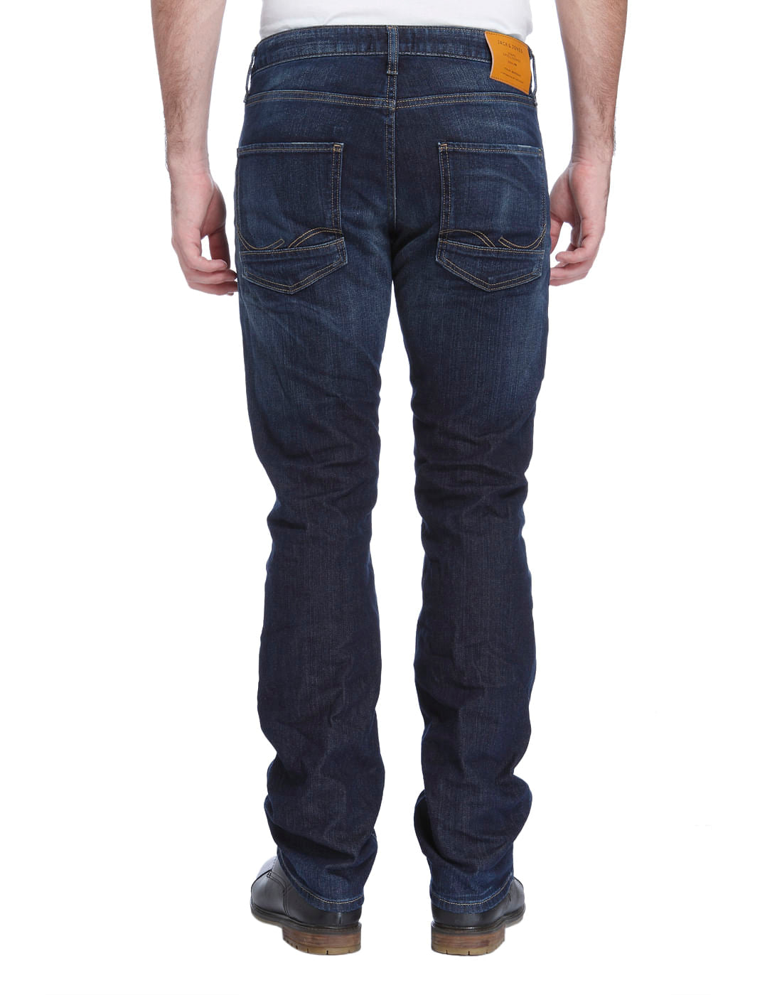 Blue Low Rise Regular Fit Jeans