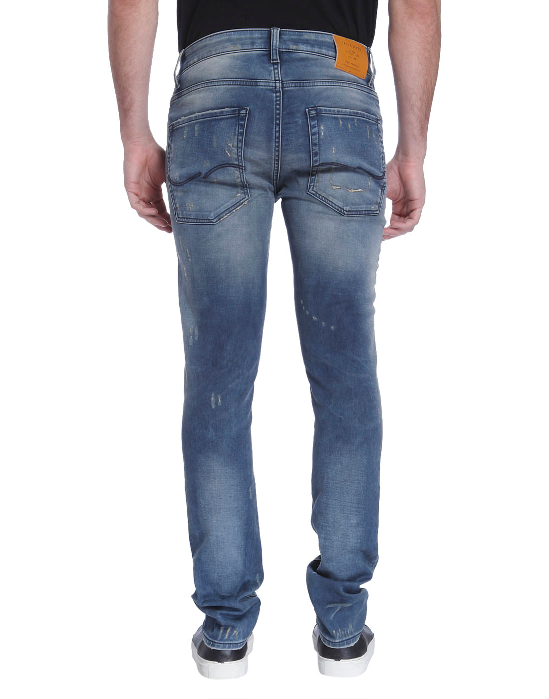 Blue Distressed Skinny Jeans