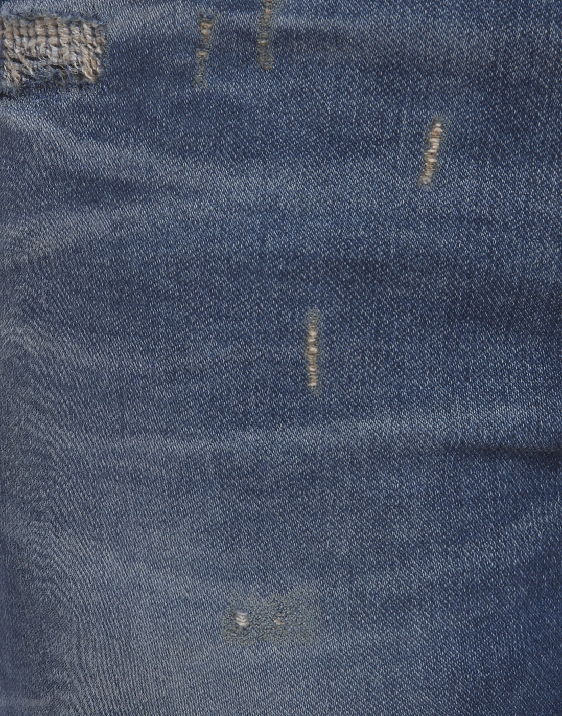 Blue Distressed Skinny Jeans