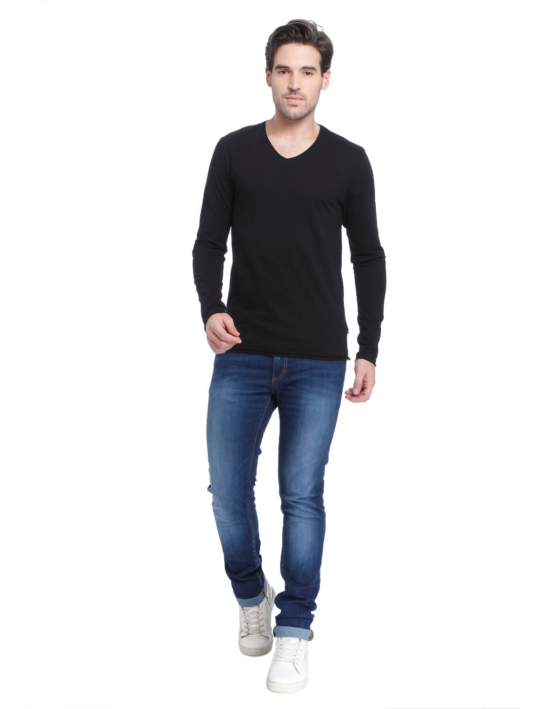 Black V-Neck T-Shirt