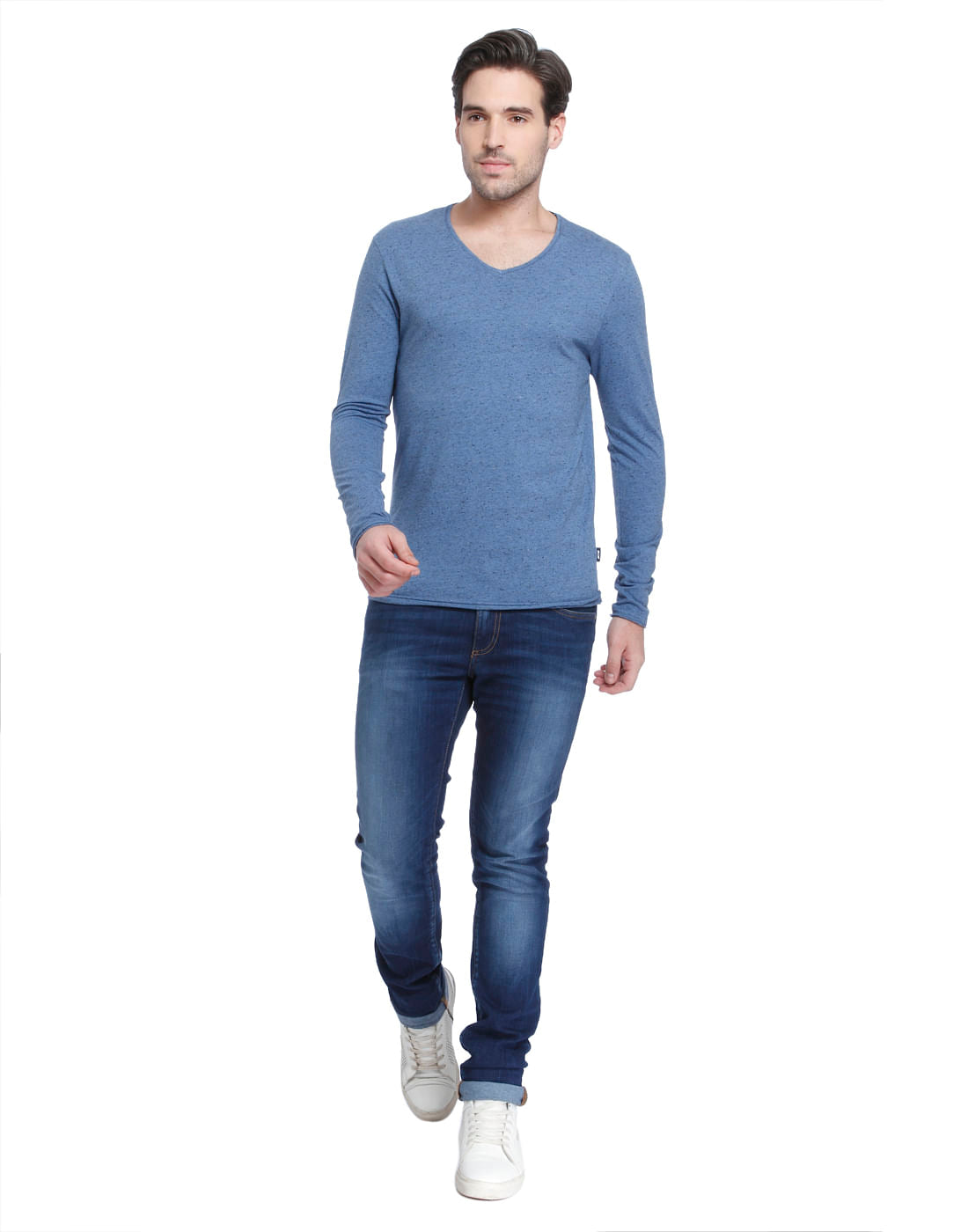 Blue V-Neck T-Shirt