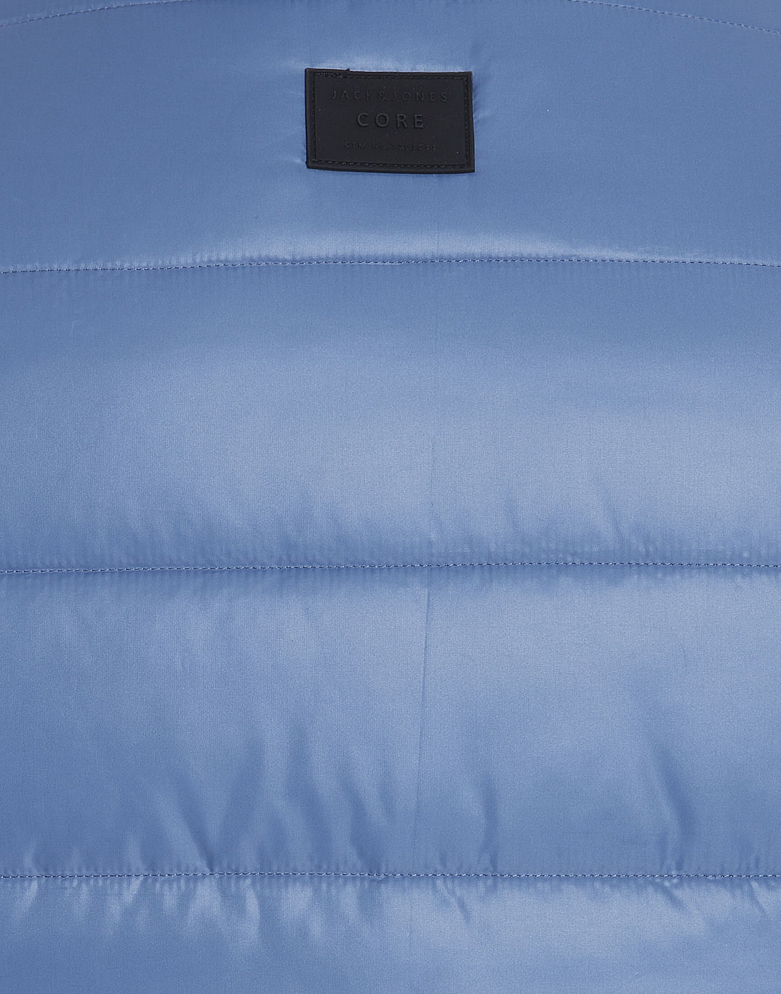 Powder Blue Sleeveless Bomber Jacket