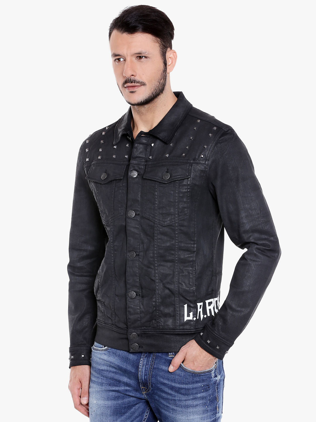 Black Studded Biker Jacket