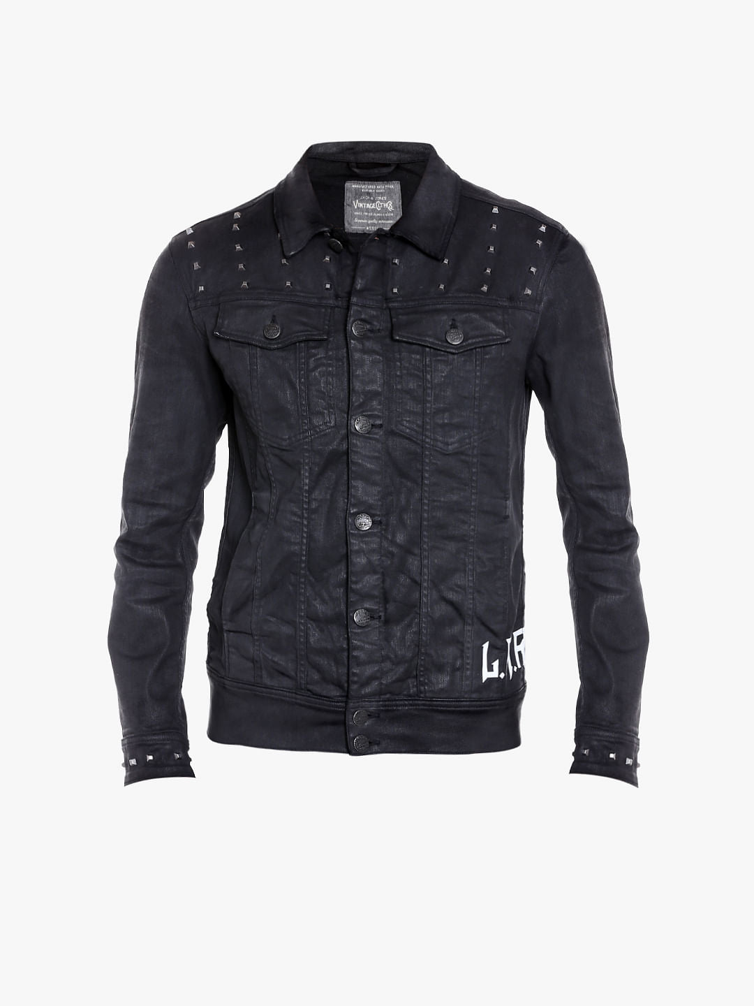 Black Studded Biker Jacket