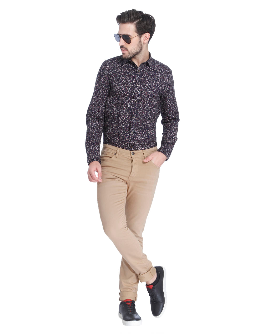 Beige Slim Pants