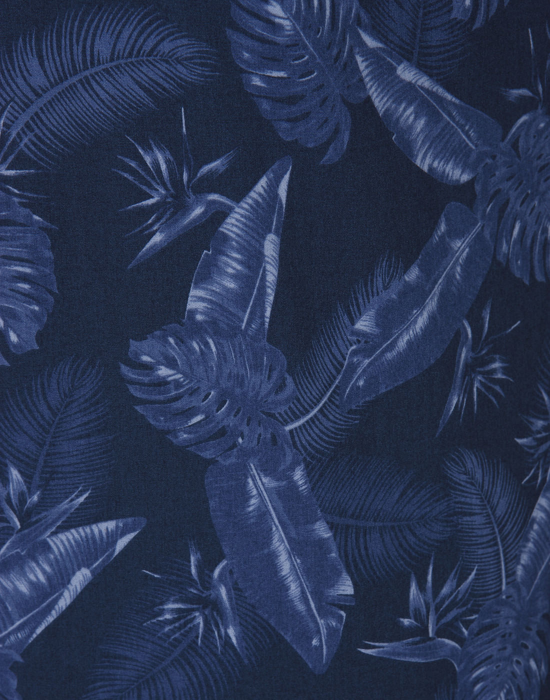 Blue Tropical Print Shirt