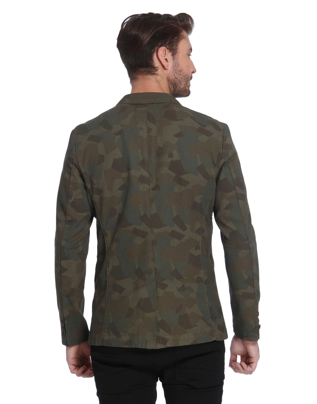 Camo Print Blazer