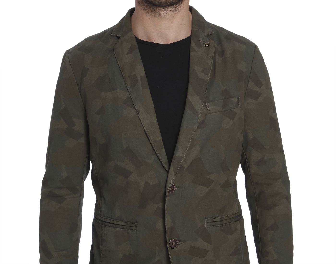 Camo Print Blazer