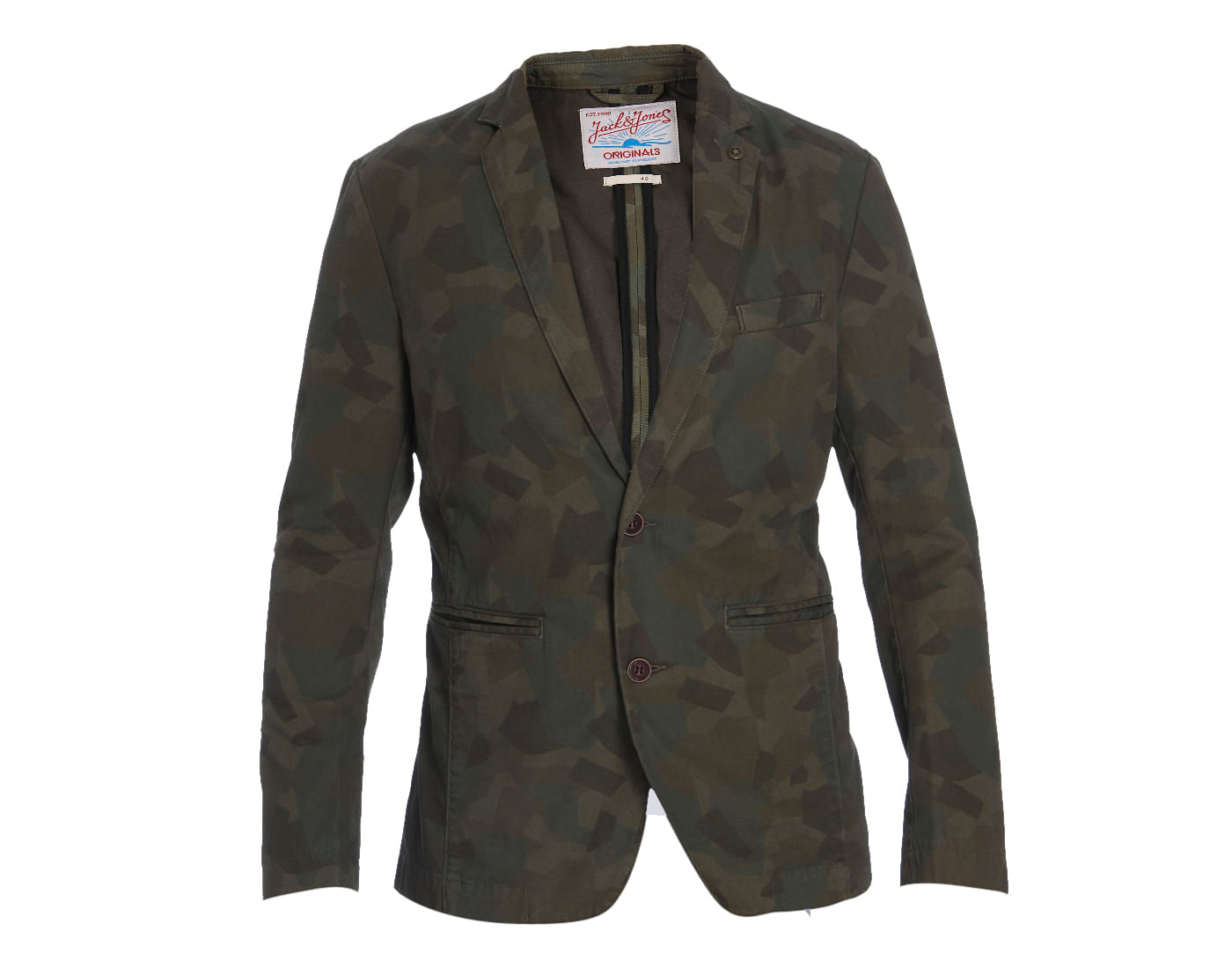 Camo Print Blazer