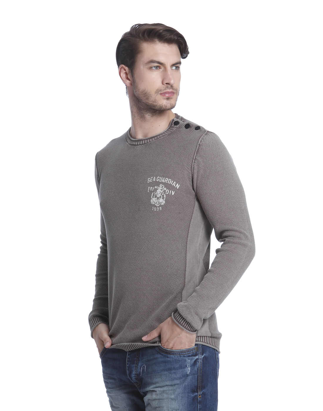 Dark Grey Knit Pullover