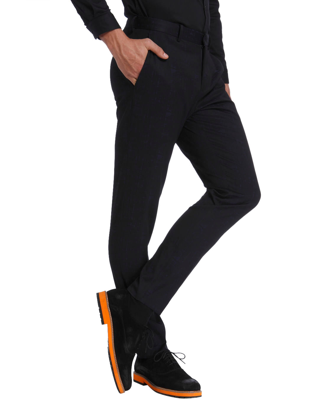 Dark Blue Slim Fit Trousers