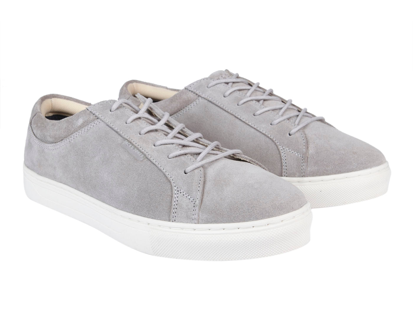 Light Grey Suede Sneakers