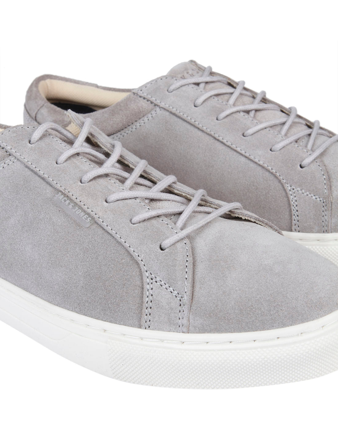 Light Grey Suede Sneakers