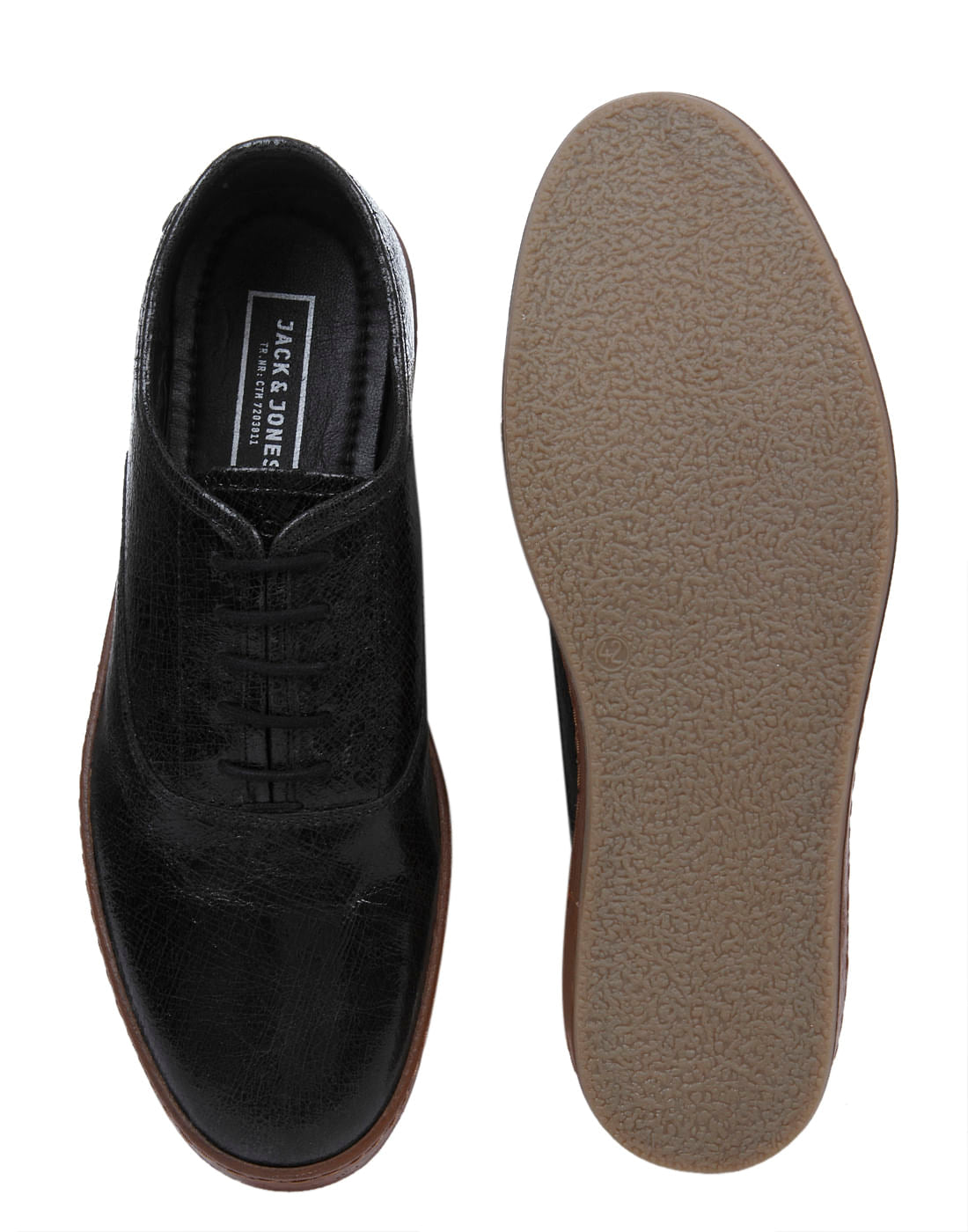 Black & Brown Leather Sneakers