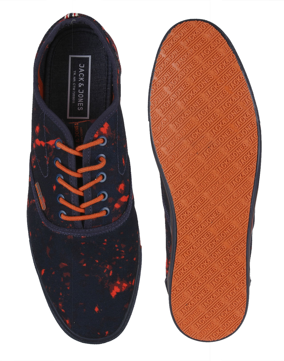 Blue All Over Print Sneakers