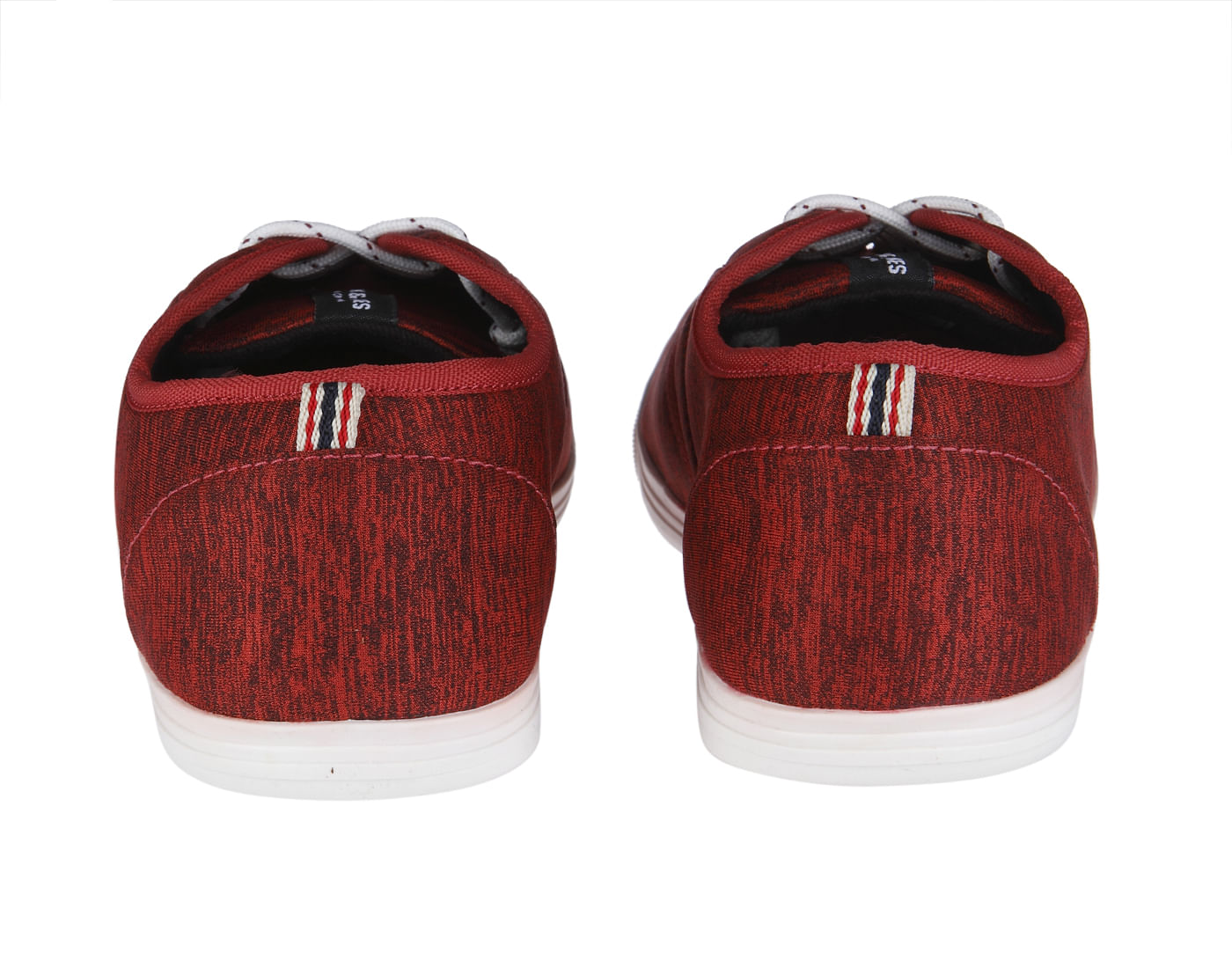 Red Textured Sneakers