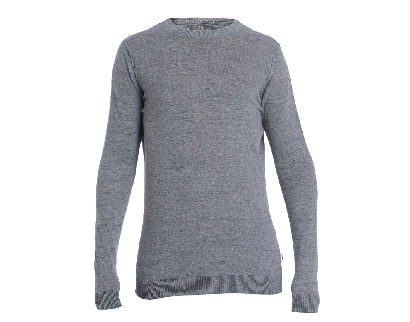 Grey Knit Crew Neck Sweatshirt