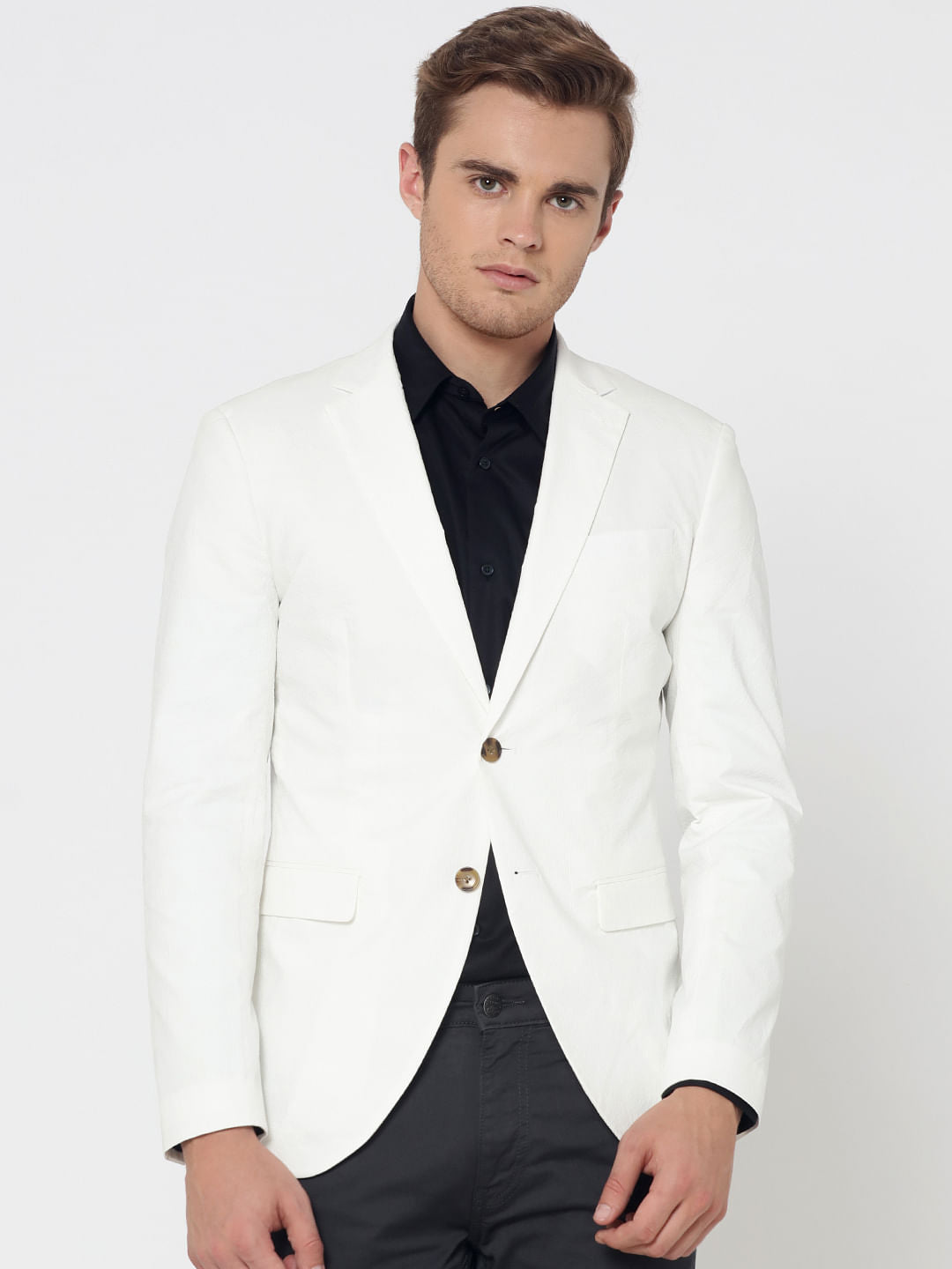 White Slim Fit Blazer