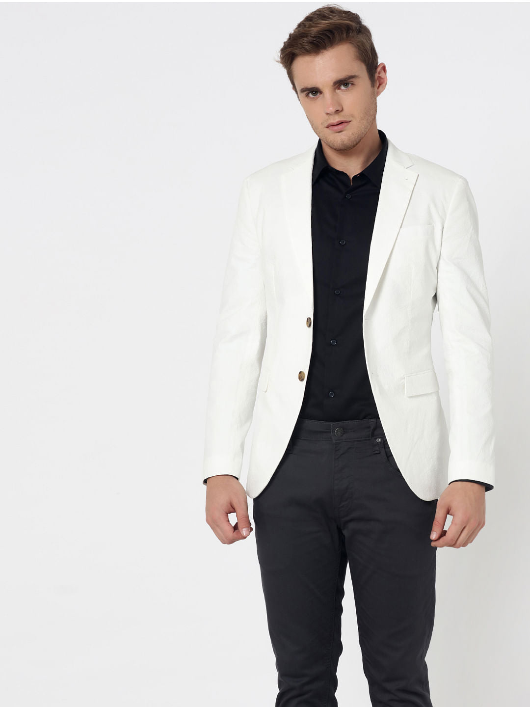 White Slim Fit Blazer