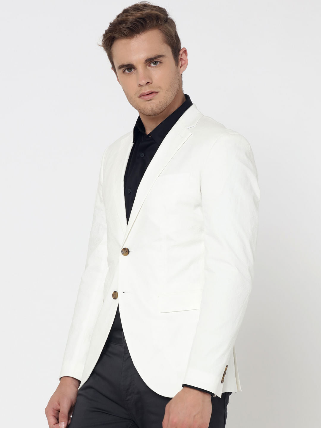 White Slim Fit Blazer