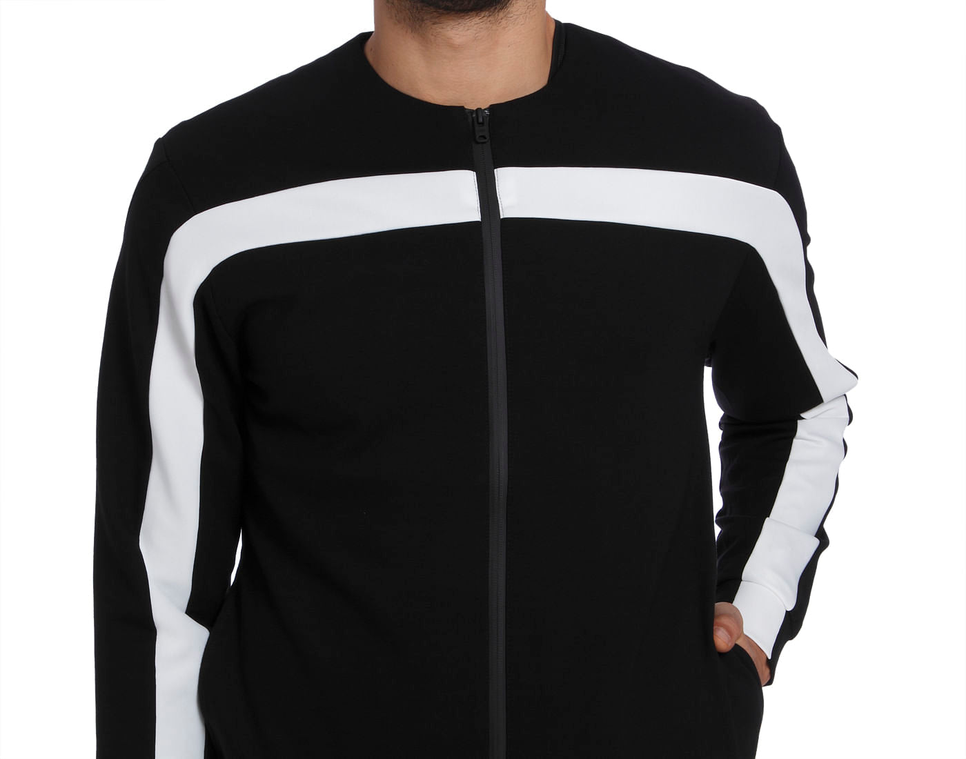 Black & White Bomber Jacket