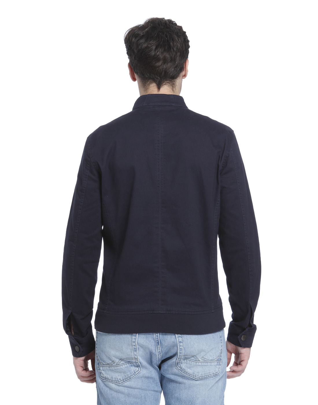 Dark Blue Bomber Jacket