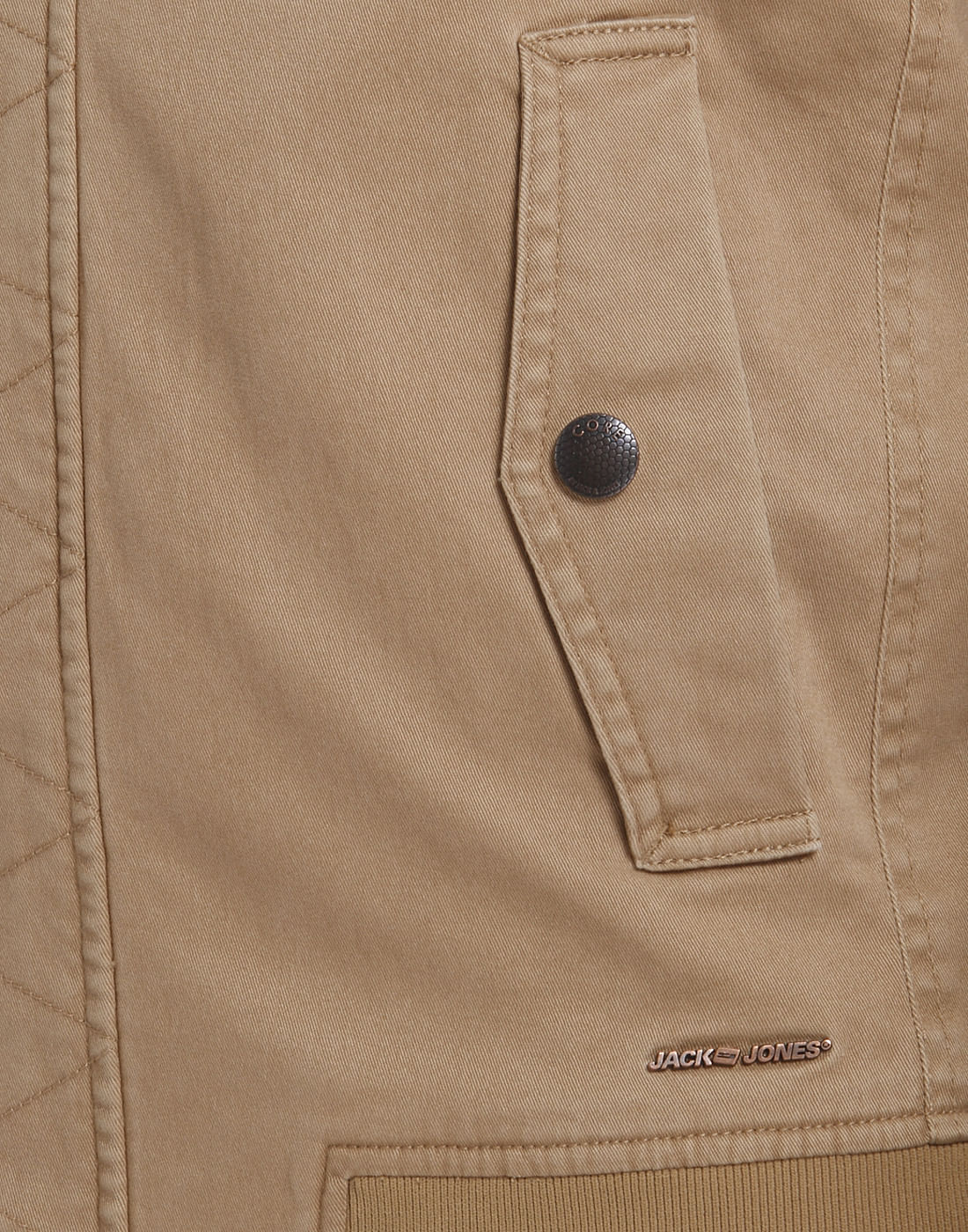 Beige Bomber Jacket