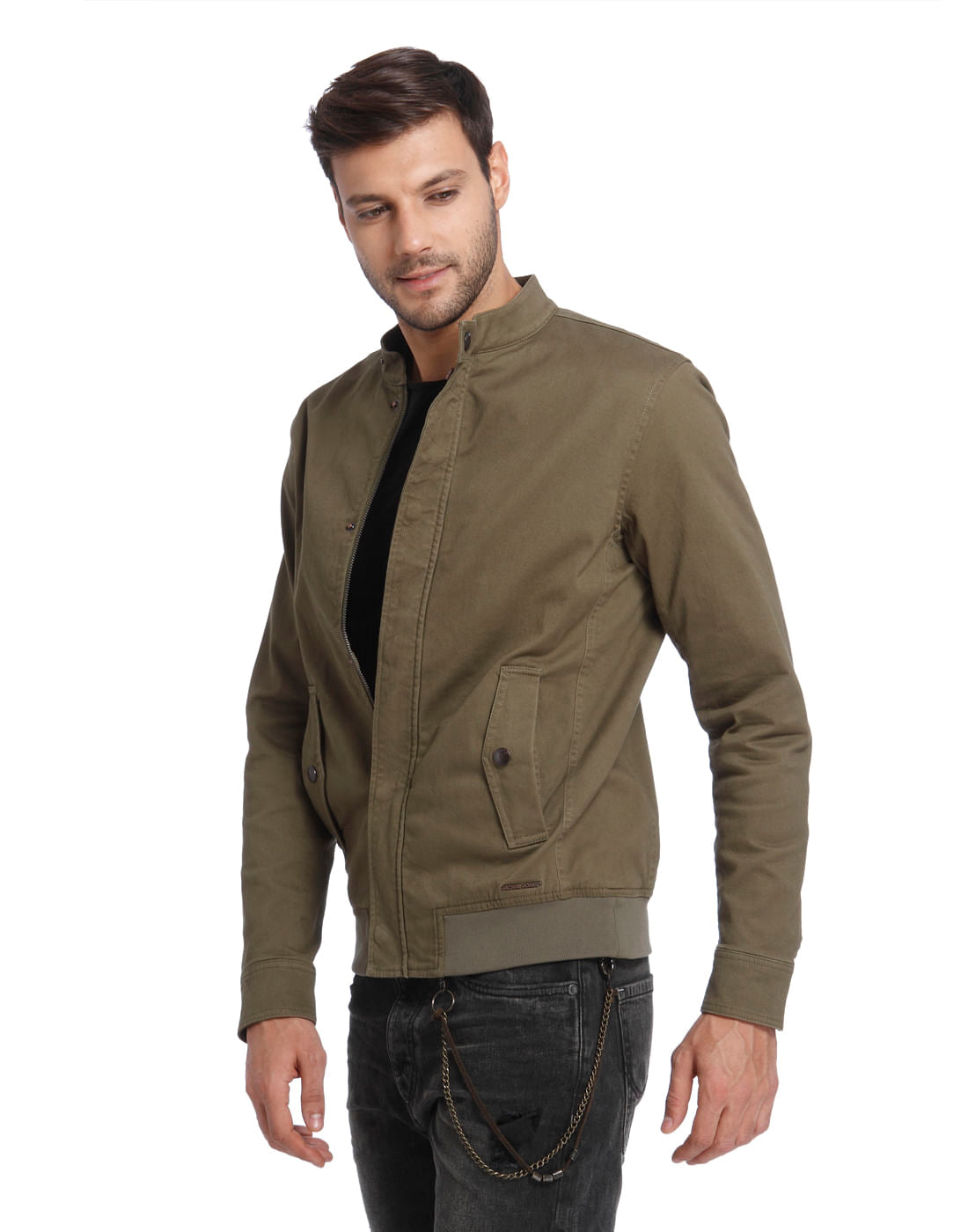 Olive Green Bomber Jacket
