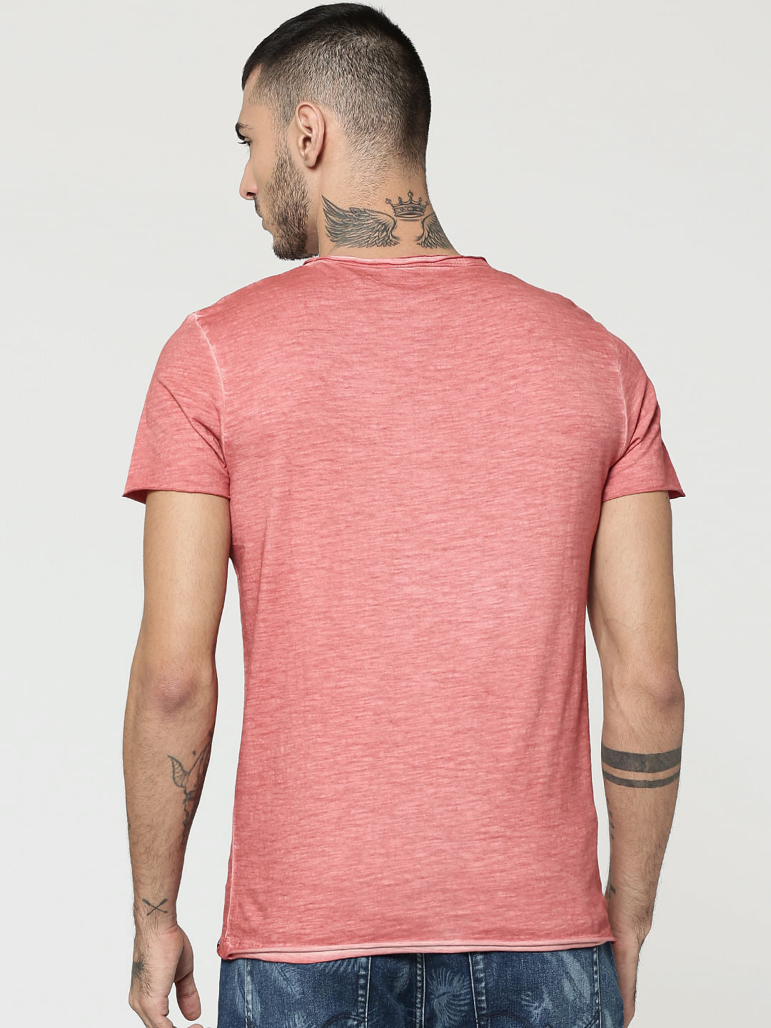 Red Henley T-Shirt