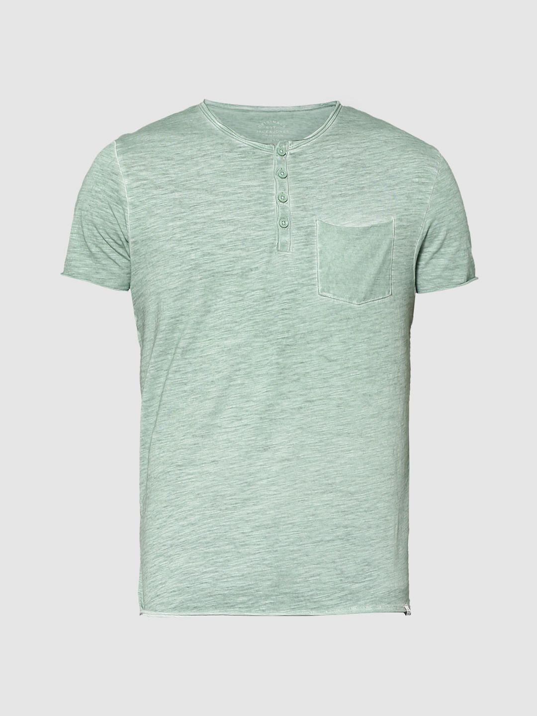 Light Green Henley T-Shirt