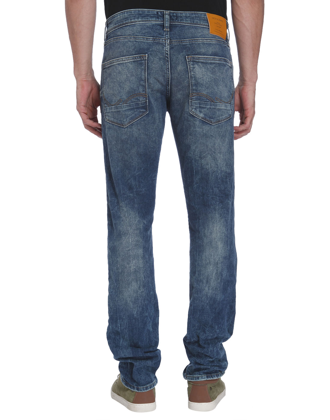 Dark Blue Low Rise Slim Fit Jeans