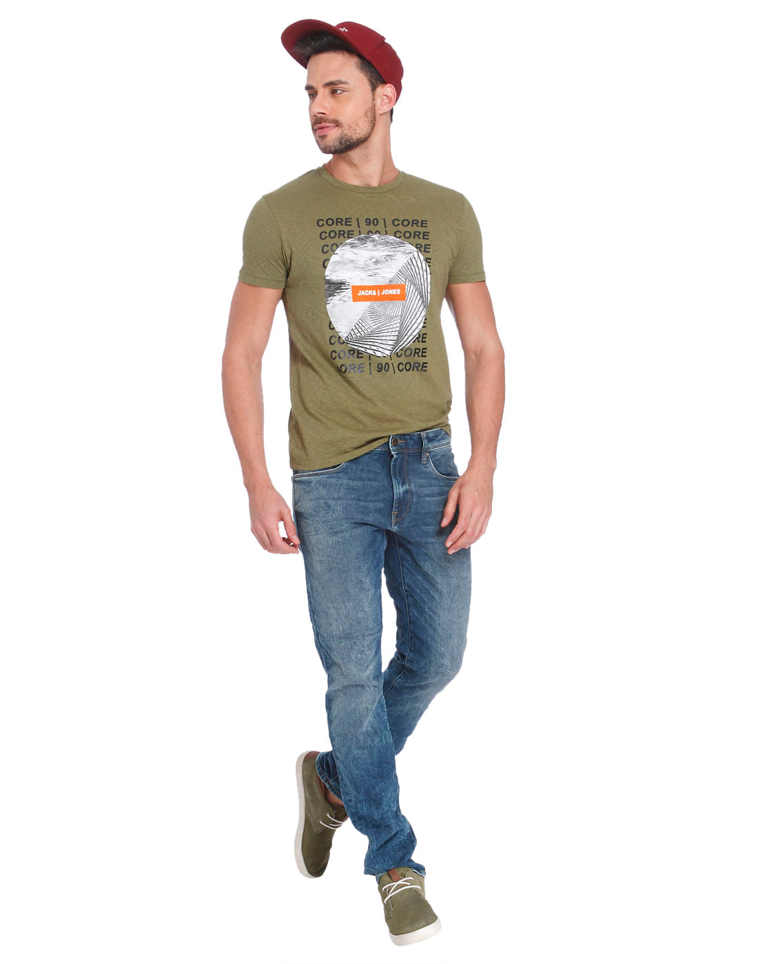 Dark Blue Low Rise Slim Fit Jeans