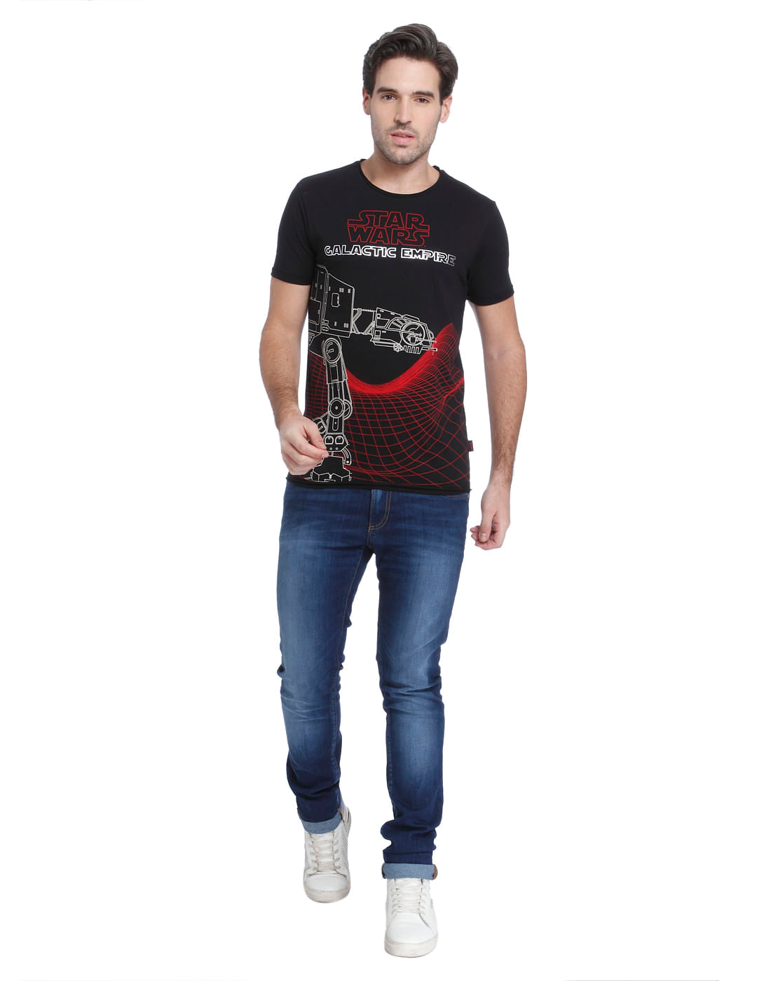 Star Wars Black Graphic Print Crew Neck T-Shirt