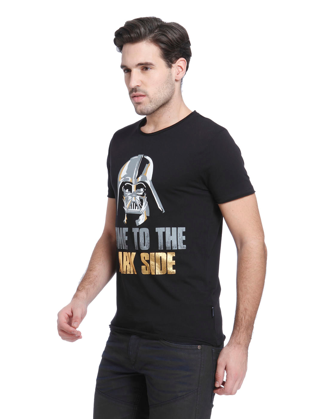 Star Wars Black Slogan Print Crew Neck T-Shirt