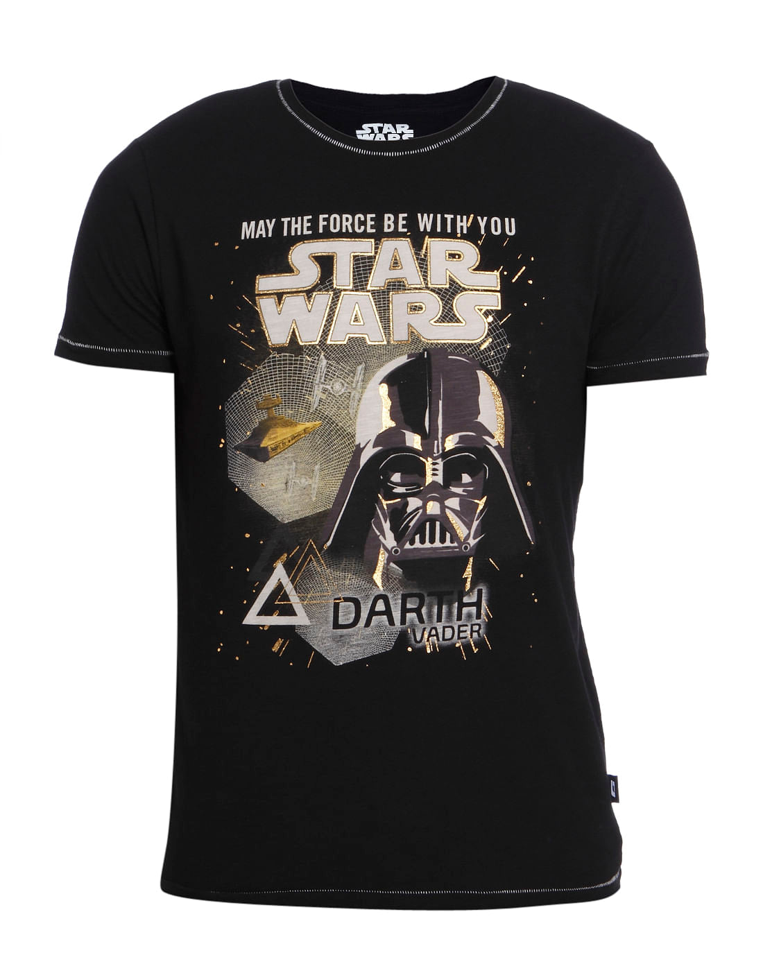 Star Wars Black Darth Vader Print Crew Neck T-Shirt